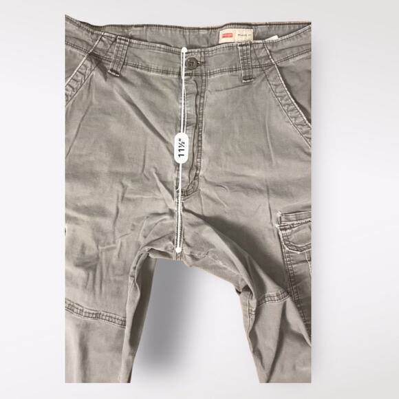 Wrangler Relaxed Fit Gray Cargo‎ Pants Mens Size 34x32 Baggy Y2K - Picture 6 of 12